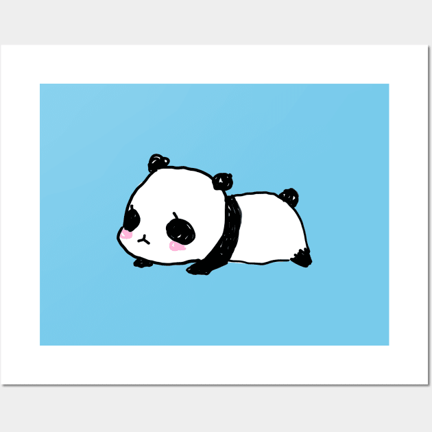 Scribble Panda Wall Art by Freeminds